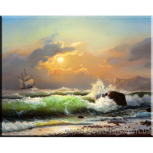 Картины море, Морской пейзаж, ART: MOR777099, , 168.00 грн., MOR777099, , Морской пейзаж картины